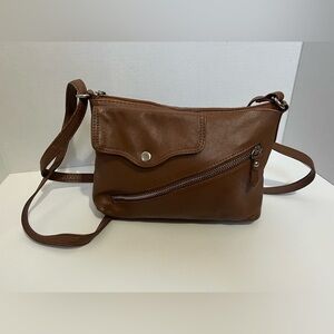 Great American Leather Works Brown Leather Crossbody Bag
